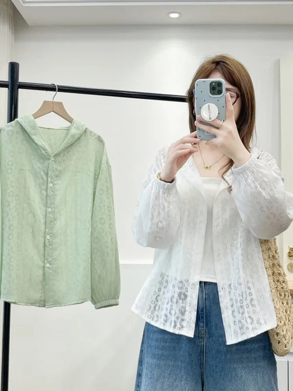

2026 New Fashionable Embroidered UV Protection Open Cardigan Large Size Women Summer Thin Short Outerwear High-End Sensation Top