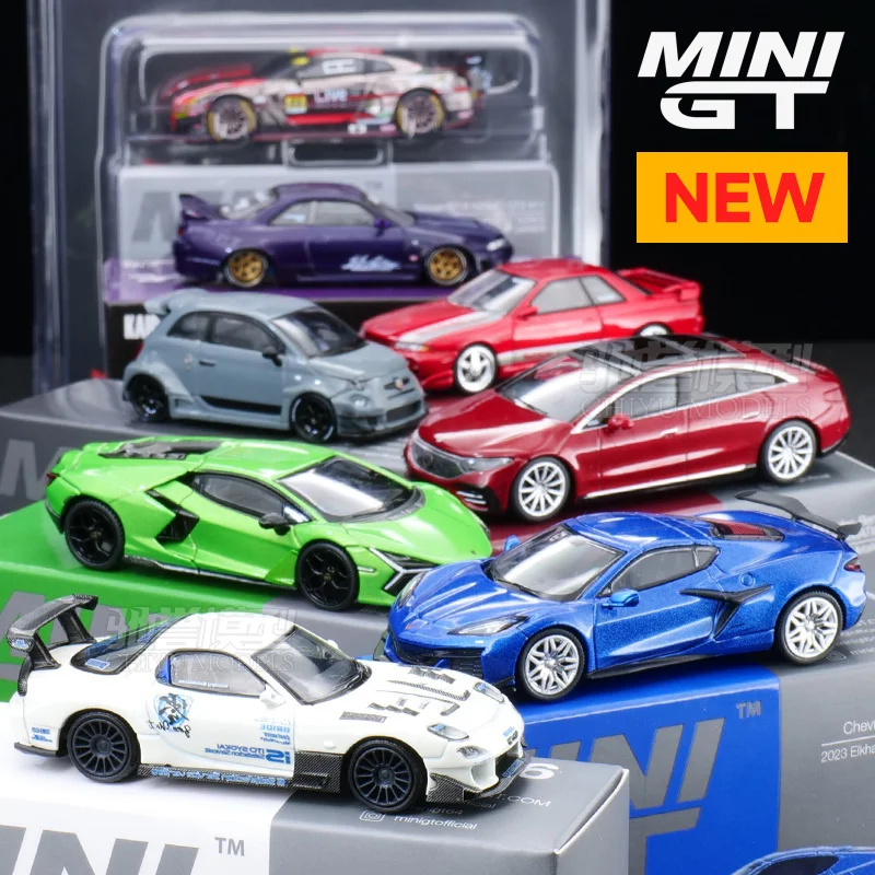 

MINIGT 1/64 812 Competizone Z06 EQS 580 RX-7 GTR R33 металлический литой режим автомобилейИгрушки для мальчиков коллекционные украшения 892 970 995 996 163