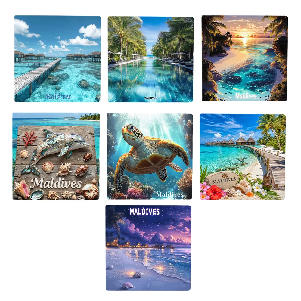 Maldives Ceramic Fridge Magnets Tourist Souvenirs Decoration Articles Handicraft