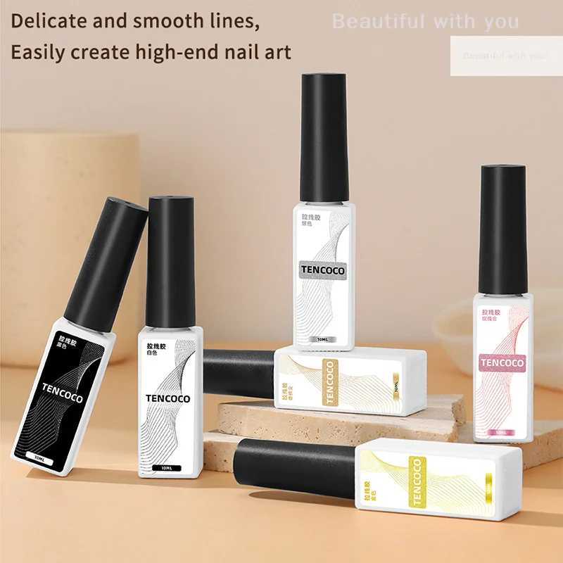 Revestimento de glitter reflexivo gel prata dourado unha polonês puxar linha graffiti pintura listra diy unhas francesas design pintura gel