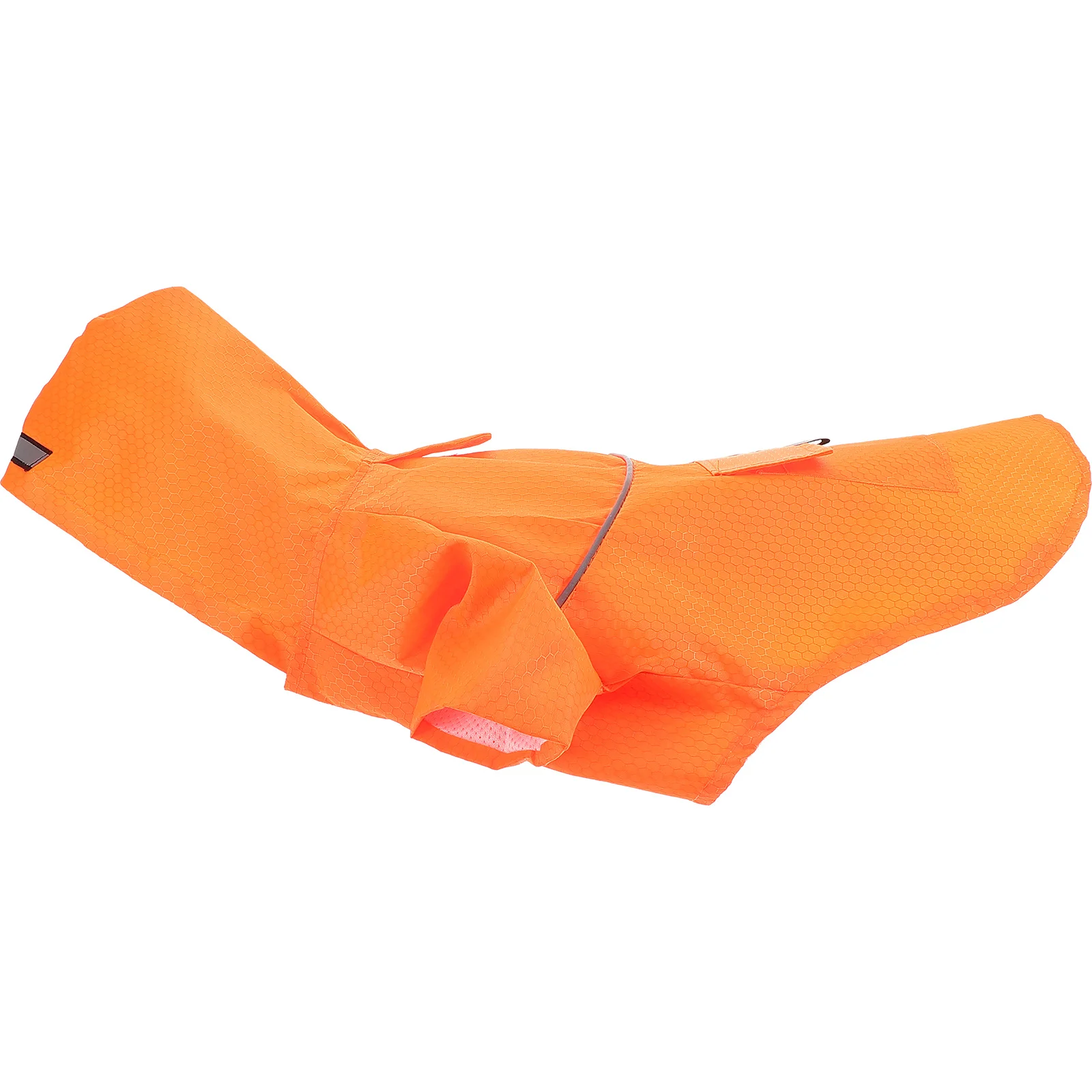 

Pet Dog Raincoat Orange L Reflective Hooded Double Layer Outdoor Clothes Waterproof Jacket for Walking Jogging Safety