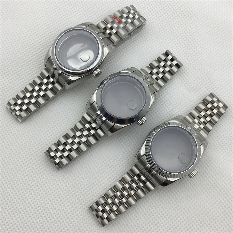 

31MM NH05 Fluted Curved Sapphire Glass Stainless Steel Waterproof Watch Case for Ladies Women Fit NH05 NH06 Movement
