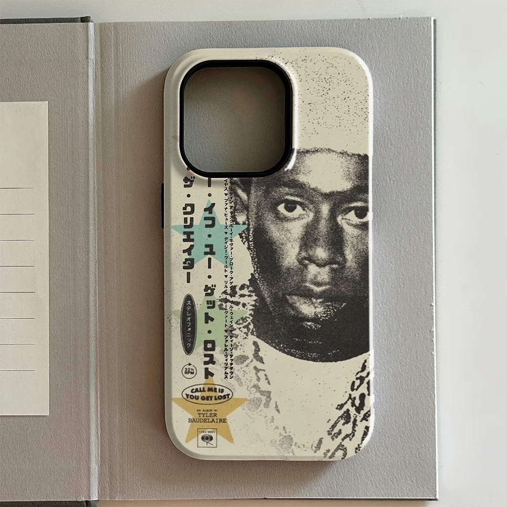 Чехол для телефона с дизайном музыкального альбома для iPhone 17, 16e, 16, 15, 14, 13, 12, 11, X, XR, XSMAX, Air, Pro Max, Plus, с изображением рэпера T-TylerS The Creators, двухслойный