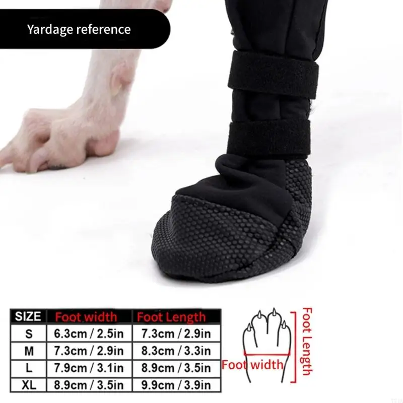 77JA pelindung boot anjing untuk cakar pemulihan soft dog paws pelindung sepatu anjing tahan air untuk pemulihan pasca bedah