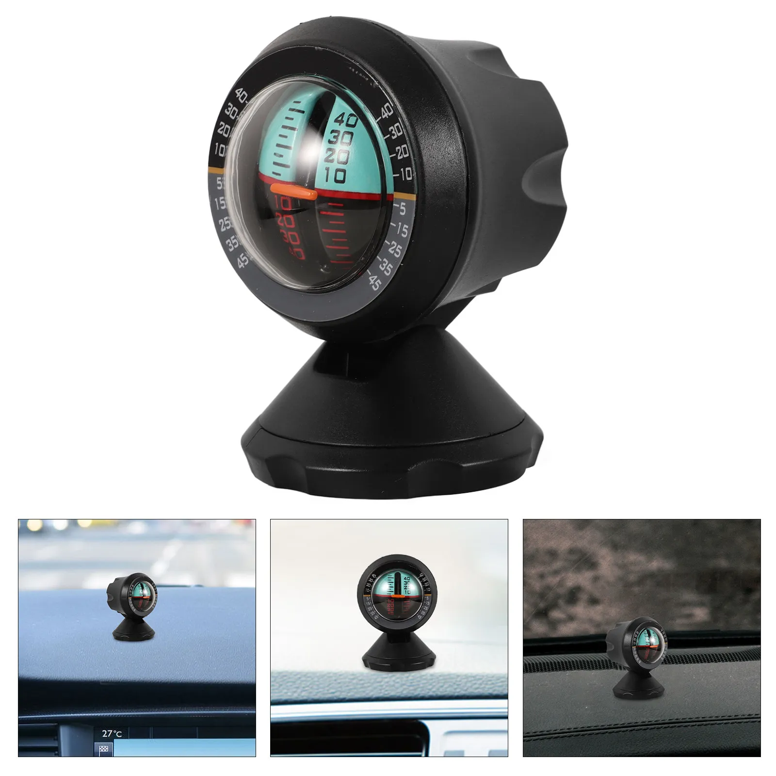 Sphere Shape Car Compass Dashboard Mount Wear Resistant ABS Material Safe Driving Direction Indicator for Auto Truck Caravan