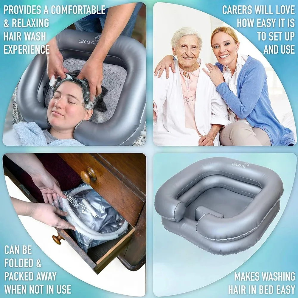 Portable Inflatable Shampoo Basin for Hair Washing