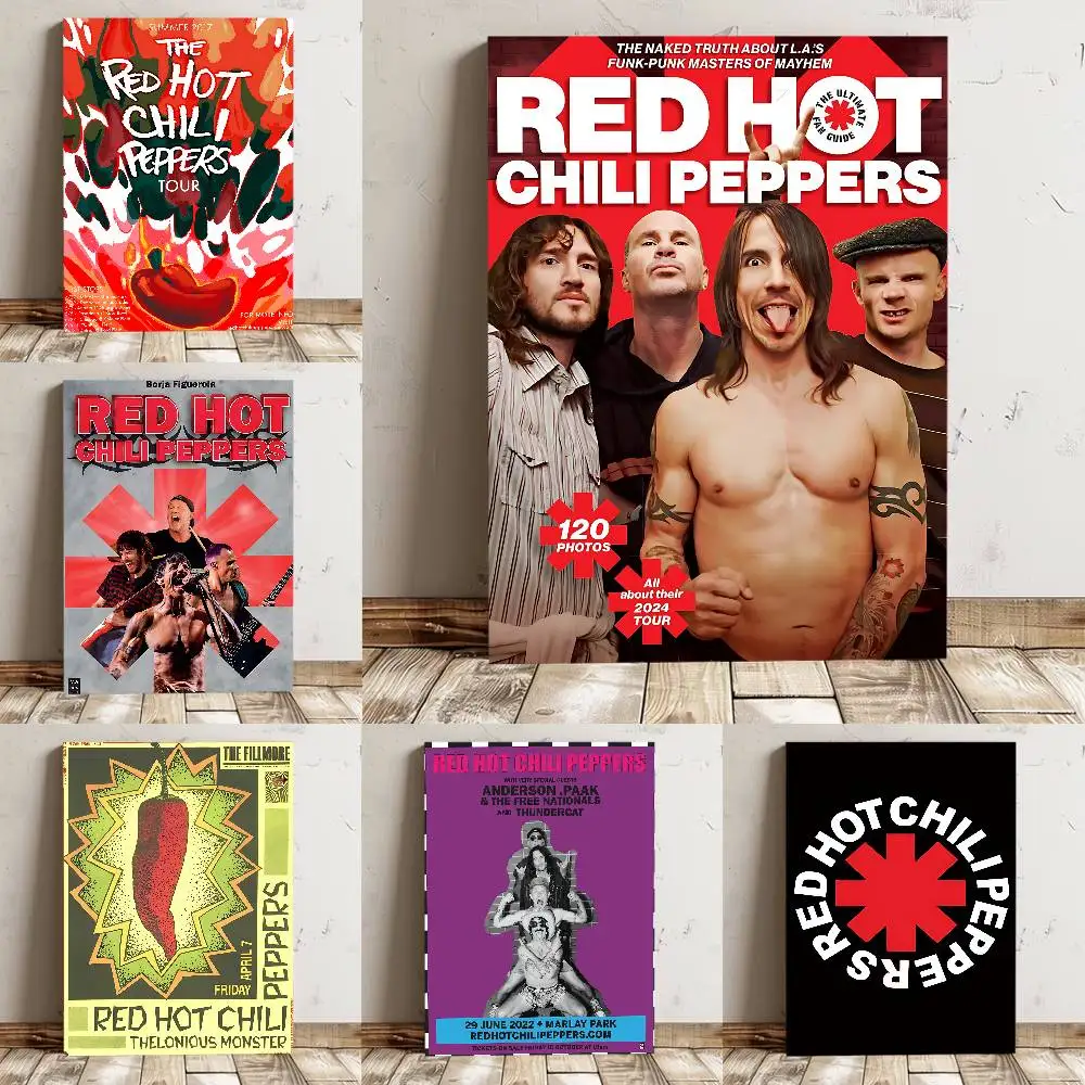 Band Red Hot Chili Peppers Poster High Quality Print Waterproof Wall Art Sticker For Bar Living Room Decor Gift