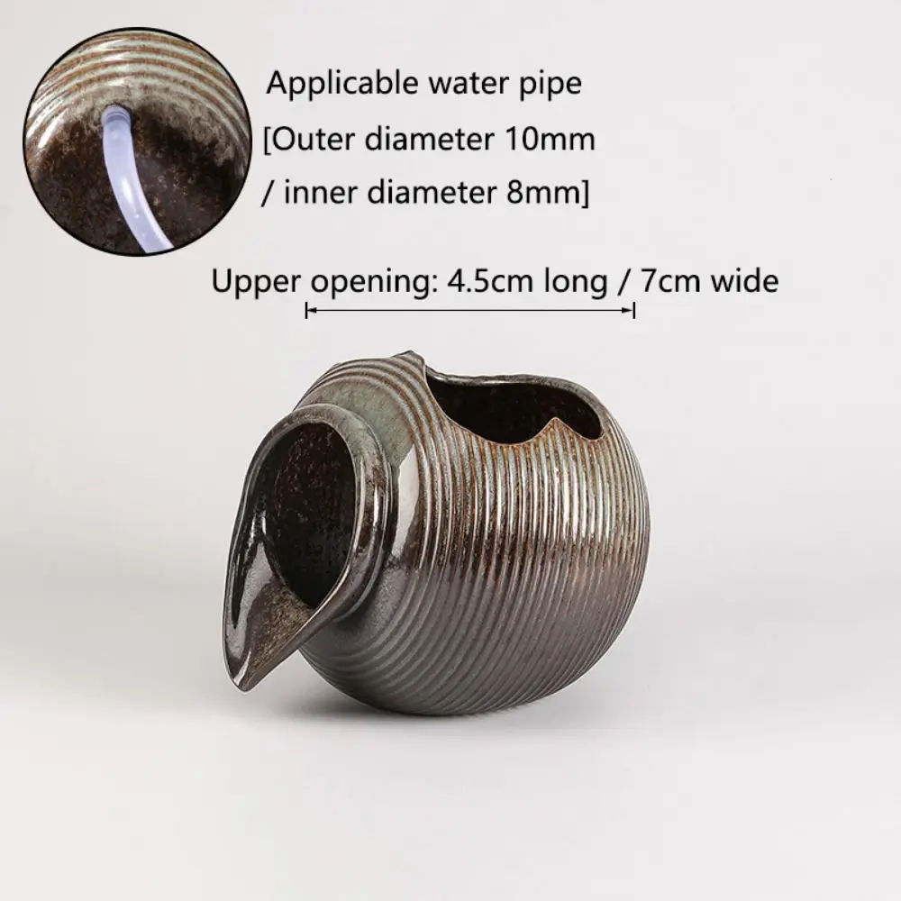 Top Opening Circulating Water Clay Pot Flower Pots Decorative Open Ceramic Tank Easy To Clean Multi-functtional