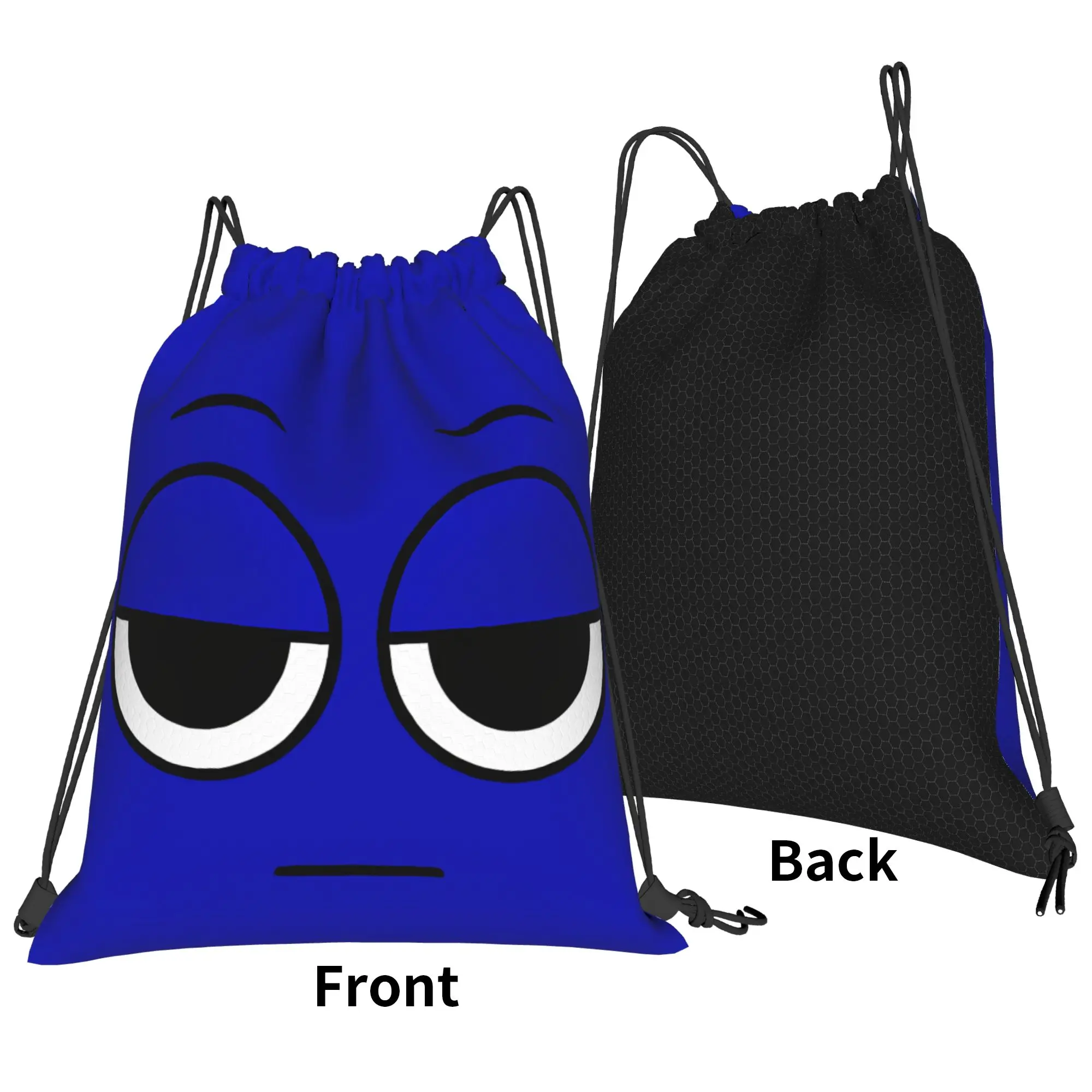 Sprunki Cartoon Anime Drawstring Backpack Gym Sports Sackpack Water Resistant  String Bags for Travel 36cm (W) x 43cm (H)