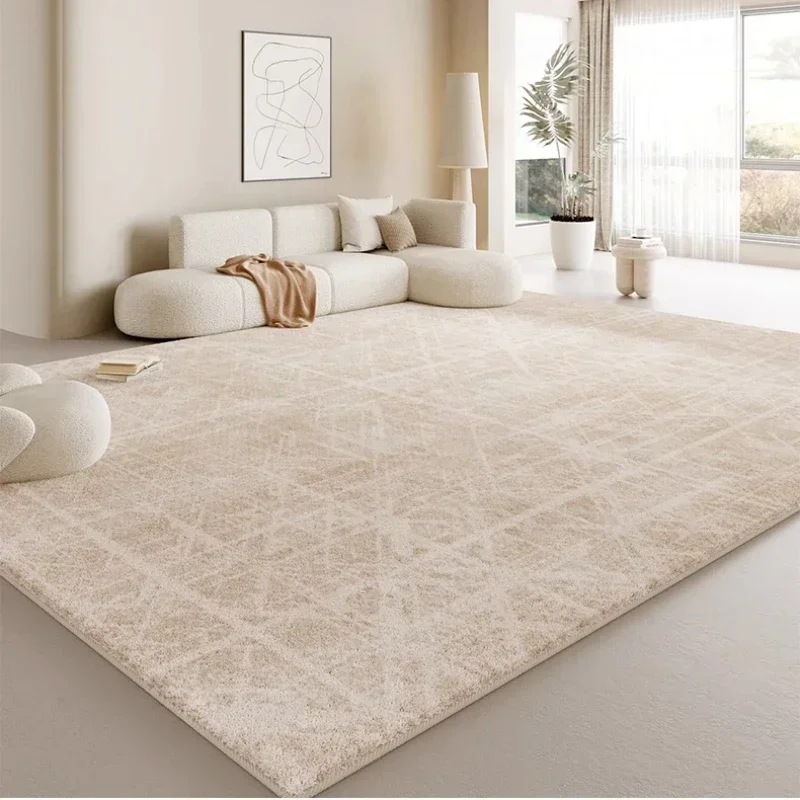 Light Luxury Living Room Decoration Carpet Large Area Rugs for Bedroom Fluffy Plush Bedside Floor Mat Thick Anti-slip Lounge Rug