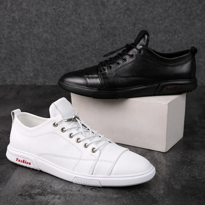 Genuine Leather Men Shoes Fashion Outdoor lace up Sneakers Non-Slip Casual Shoes Retro Style Men oxford Shoes big size 47