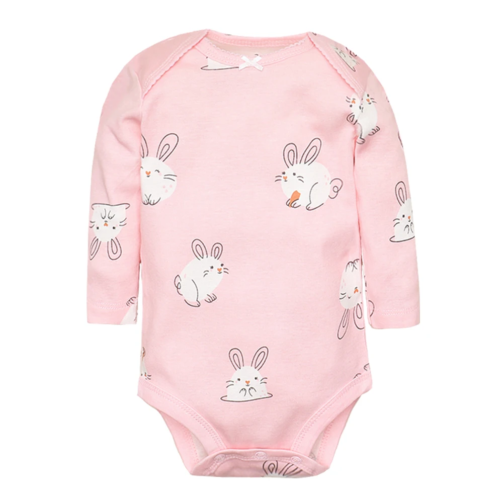 3-6 Pieces New Fashion Newborn 100% Cotton Baby Boy Girl Bodysuit Long Sleeve Soft Infant Onesies Baby Shower Gifts Jumpsuits