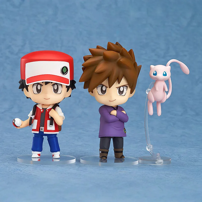 Figura de dibujos animados de Pokémon Ash Ketchum Gary Oak, modelo de juguete, muñeca móvil, colección de PVC, regalos decorativos de cumpleaños