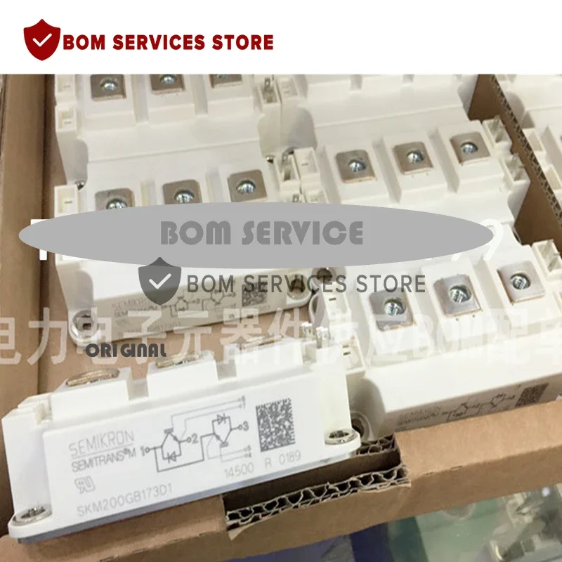 SKM200GB173D skm200gal17ثلاثية الأبعاد SKM200GAL176D SKM200GB173D1 SKM200GB176D1 SKM200GB17E4 وحدة IGBT الأصلية