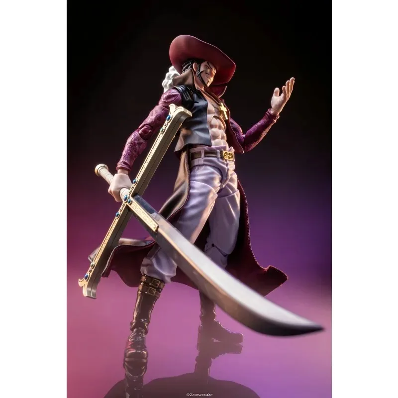 One Piece 1/12 Scale Japanese Anime Dracule Mihawk Black Skirt Clothes for 6'' Shf Action Figures Doll Body Ornament - view 6