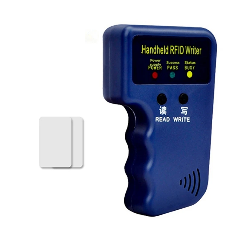 

125 кГц RFID-считыватель карт + комплект 2 карт, копир, писатель, Дубликатор, программатор, копия идентификационных карт EM4305 T5577, каждая записываемая метка