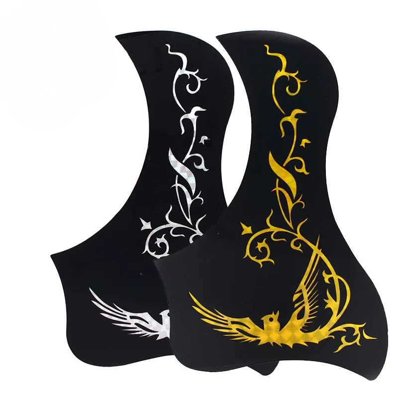 Folk Guitar Pickguard 40, 41 Inch Flower and Bird Laser Pattern Exquisite Folk Guitar Anti-scratch Protection Plate