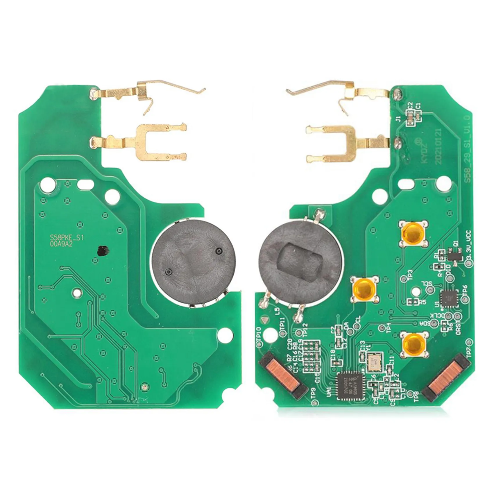 Llave inteligente para coche Renault Megane, 3 botones FOB, BCM, manos libres, 433MHz, ID46, PCF7943