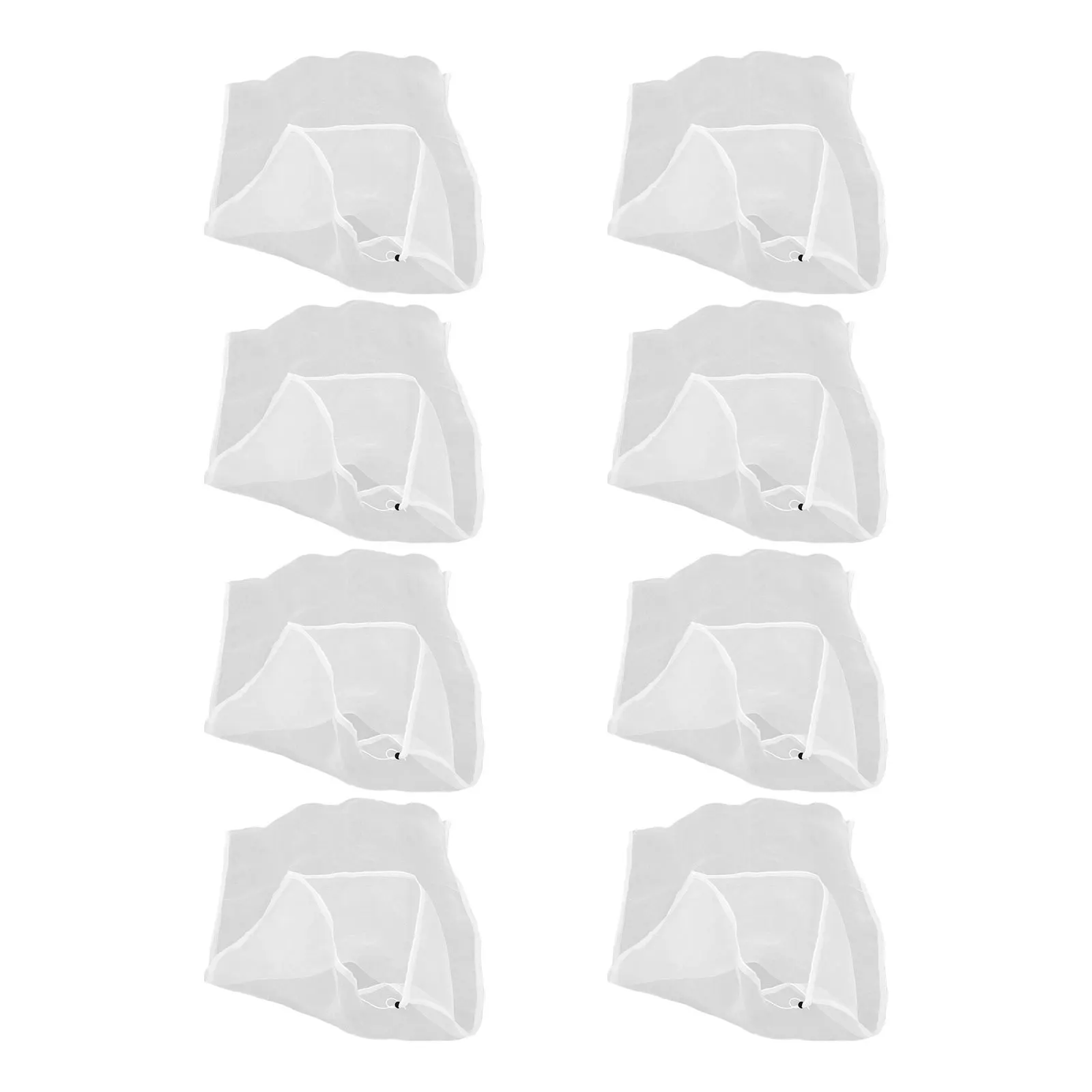 

8Pcs Fine Mesh Plant Protection Bags Drawstring Zipper Garden Bug Netting Fruit Tree Vegetable Netting Covers Bird Pest