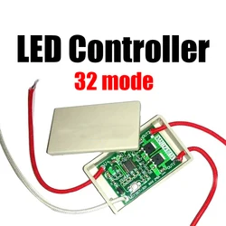 32 mode dc 12V-24V LED Brake Stop Light Lamp Flasher Module Flash Strobe Controller Strobe warning light Breathing light car