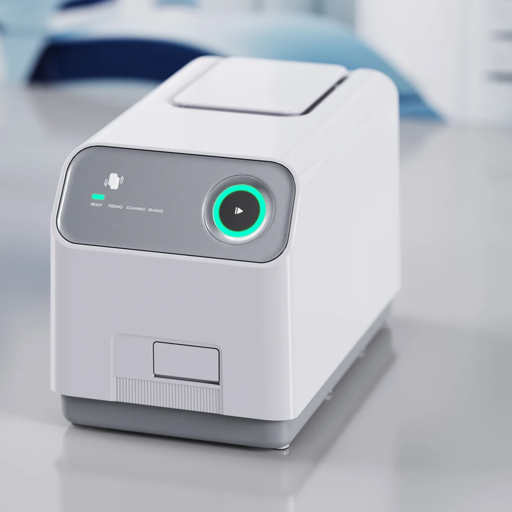 CE ISO Approved High Resolution 17lp/mm 30um Dental X-ray PSP Image Plate Scanner Support TWAIN and DICOM