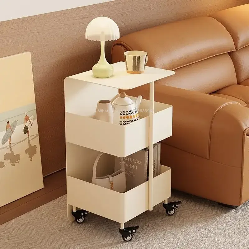 

Hot Nordic, Small, Bedside Table, Living Room, Rotating, Storage, Modern, Minimalist, Mobile, Side Cabinet, Creative