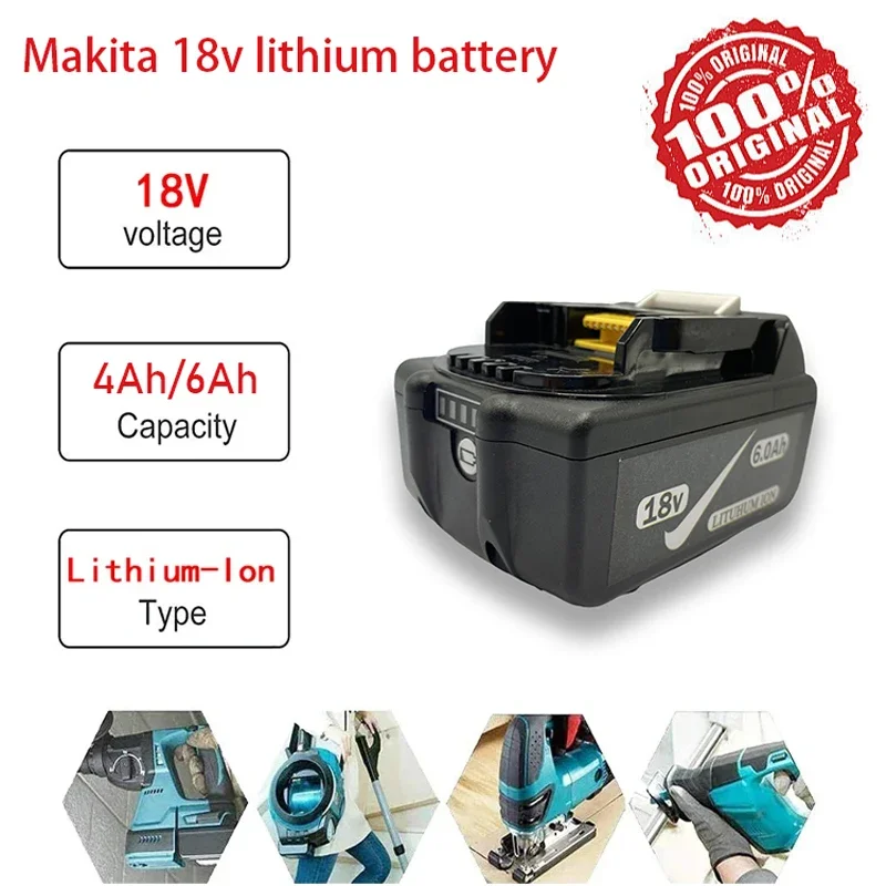 

New BL1850 for Makita battery 18V18650 lithium ion rechargeable battery is suitable for Makita BL1860 BL1830 LXT400 power tools