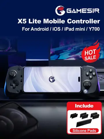 GameSir X5 Lite Mobile Gaming Controller Phone Gamepads for iPhone 17 16 15 Series IOS iPad Mini Y700 Android Tablet Controle