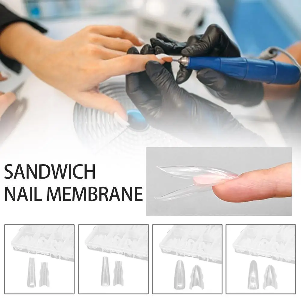 كريستال درع نموذج مسمار ساندويتش أشكال أظافر مزدوجة 180 قطعة ملحقات-أشكال مزدوجة نعش اللوز مسمار أشكال قالب علوي قالب سفلي #1