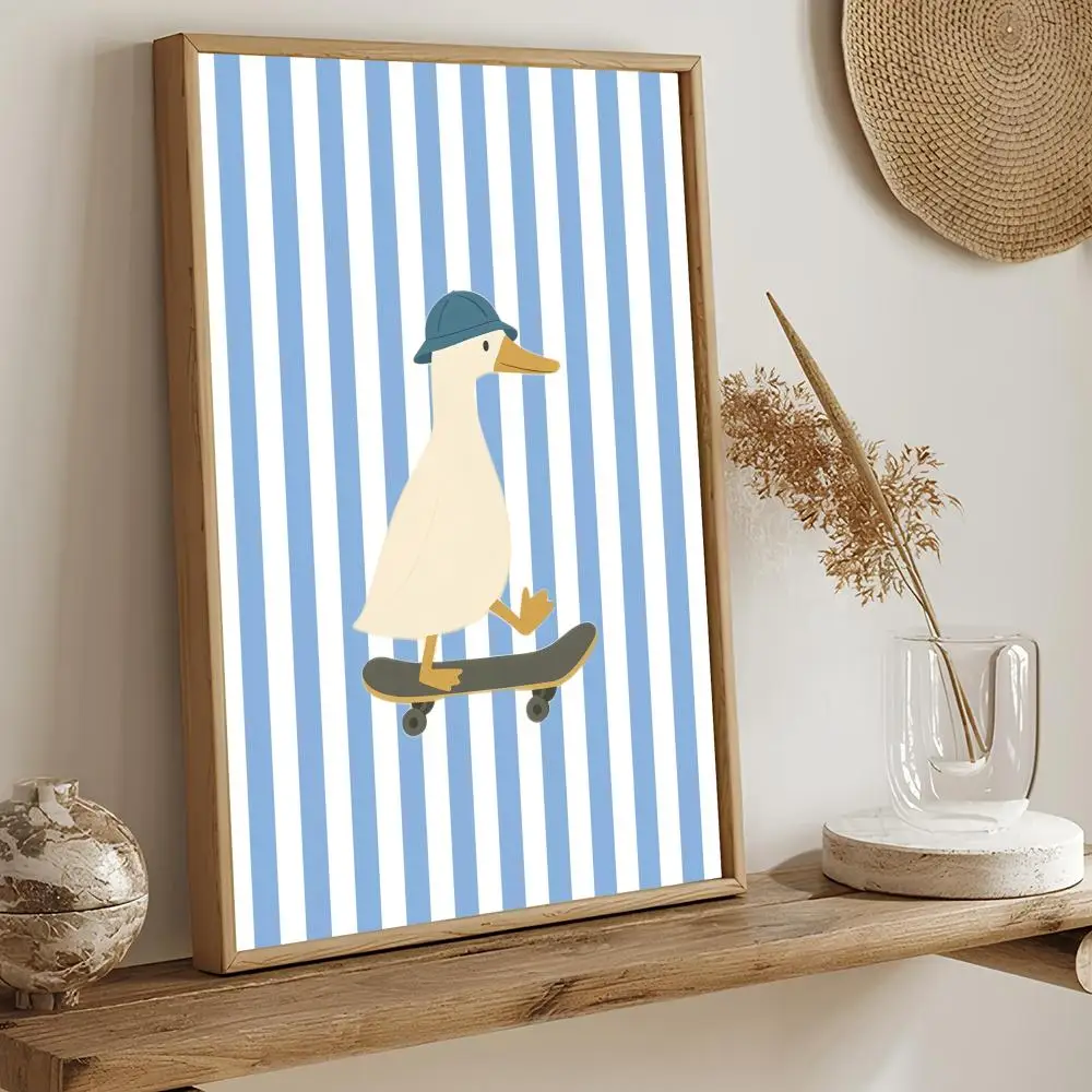 Niedliche lustige Tier-Cartoon-Poster-Aufkleber, selbstklebende Kunst für Schlafzimmer, Wohnzimmer, Heimdekoration, moderne Wandaufkleber, Geschenk – Detail 5