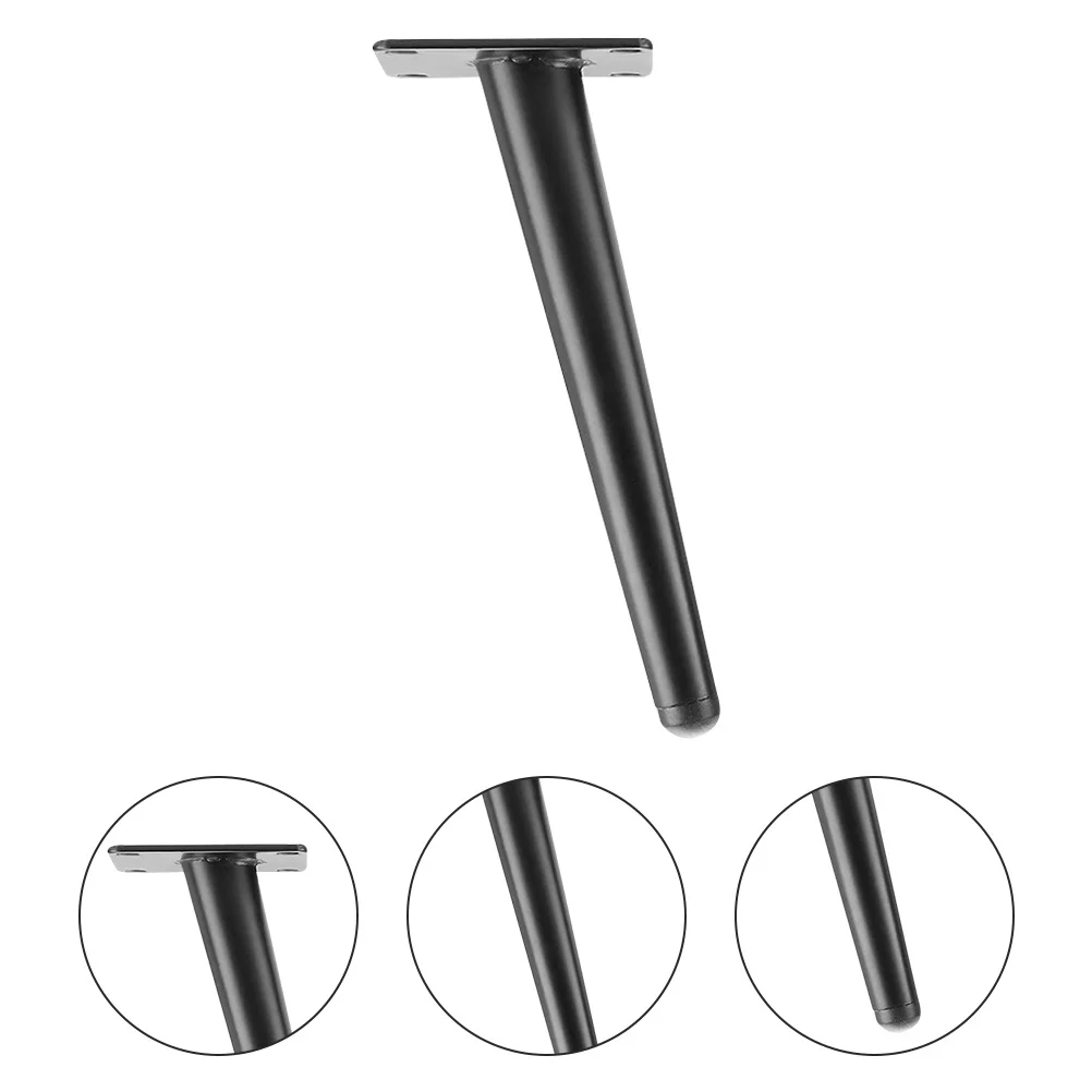 金属製テーブル脚交換用、頑丈な鉄製コーヒーテーブル脚、ソファ、ダイニングテーブル、家具用の保護ゴム足付き