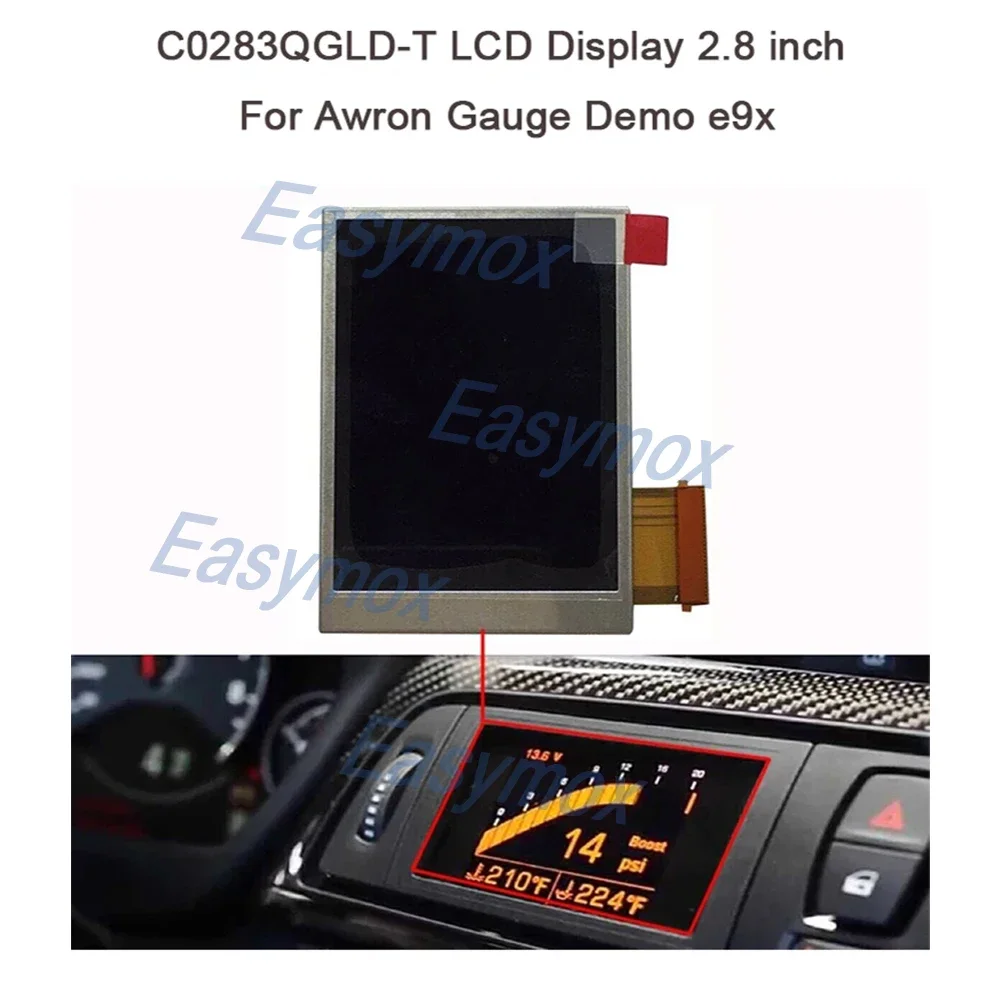 Reparo de substituição LCD para Mercedes Gauge Demo, C0283QGLD-T, 2.8 ", E9xC, 0283QGLD-T