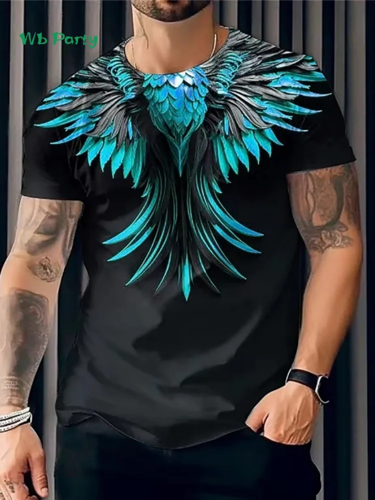 

Fashion Oversized Men's T-Shirt Summer Outdoor 3D Printing Men Short Sleeved Tee Trend Men Top Casual Round Neck Men's Clothing