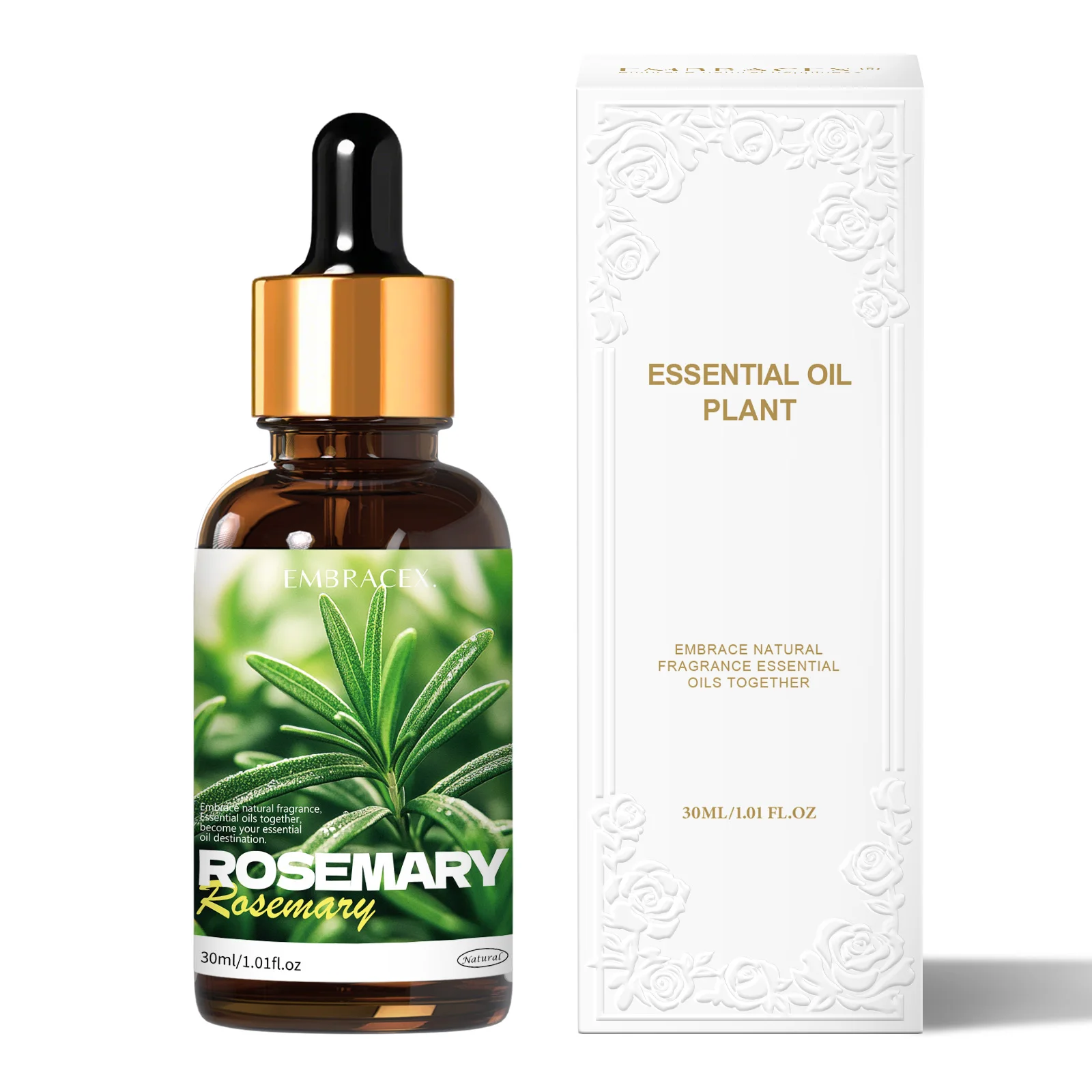 30ml Rosemary Essential Oil Skincare Body Massage Oil Plant Essential Oil Long Lasting Scent Gift to Friends