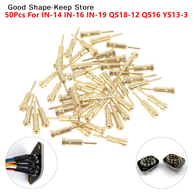 50Pcs Nixie/VFD 0.8mm Diameter For Tube Socket Replacement Parts Female Pin IN-14 IN-16 QS18-12 QS16 YS13-3