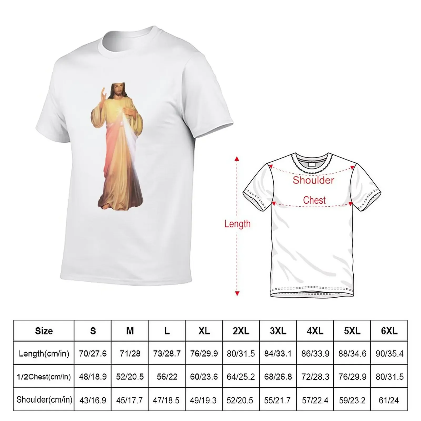 Divine Mercy T-Shirt summer clothes new edition graphics t shirt men