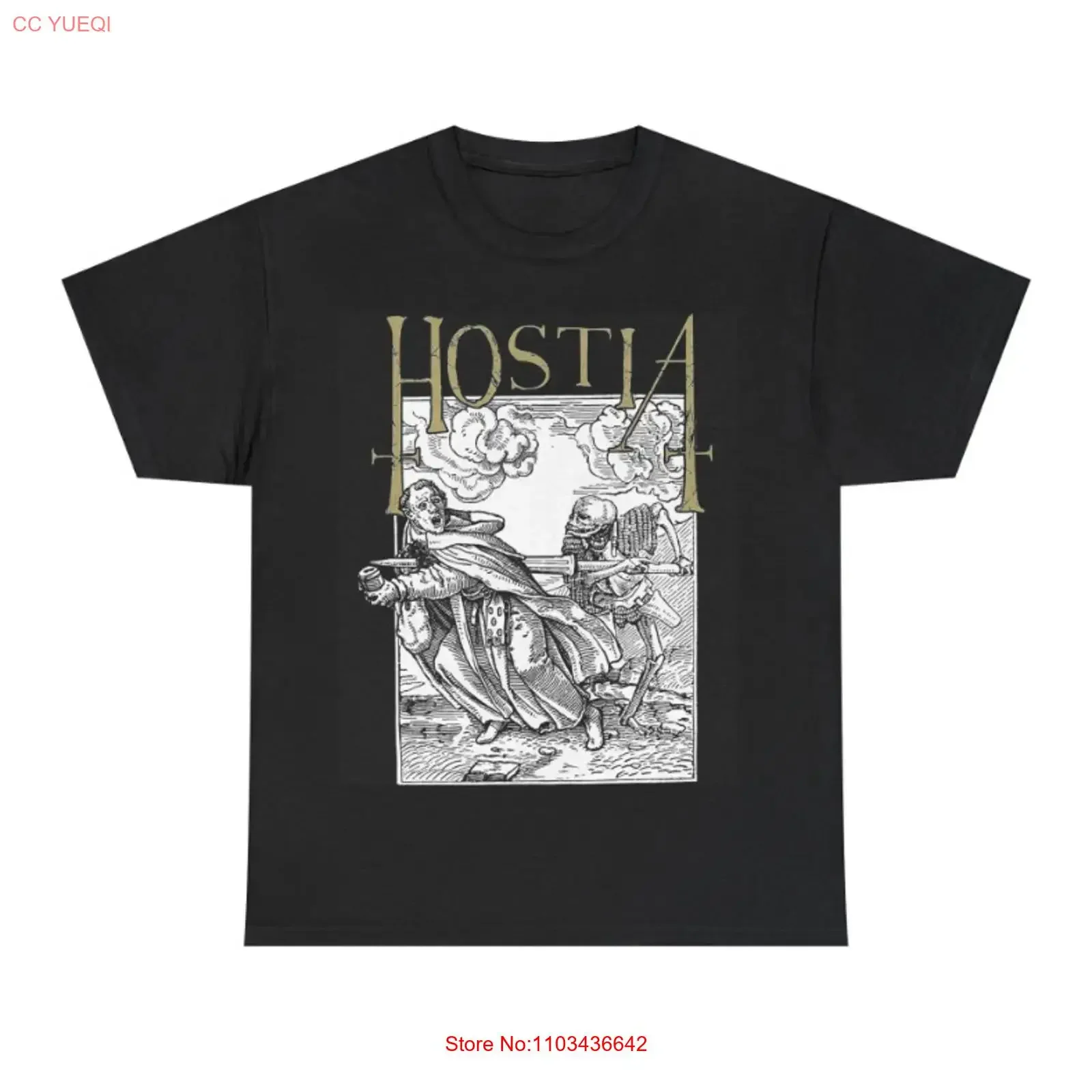 Nueva camiseta Hostia clásica para adultos, de todos los tamaños, ropa de diseñador vintage lavada, gráfico de moda versátil, Unisex