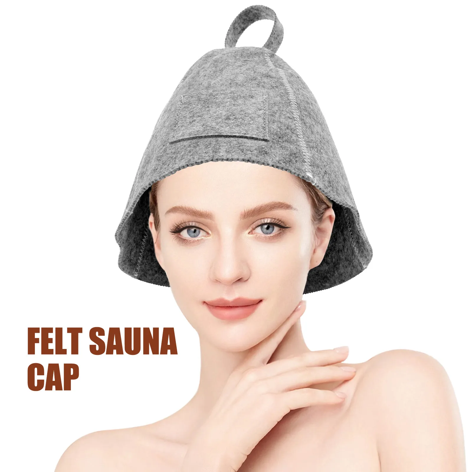 

Набор для сауны: шапка, коврик, перчатки из войлока, дышащие, для защиты волос, аксессуары для ванной, для мужчин и женщин, люкс, для спа и сауны