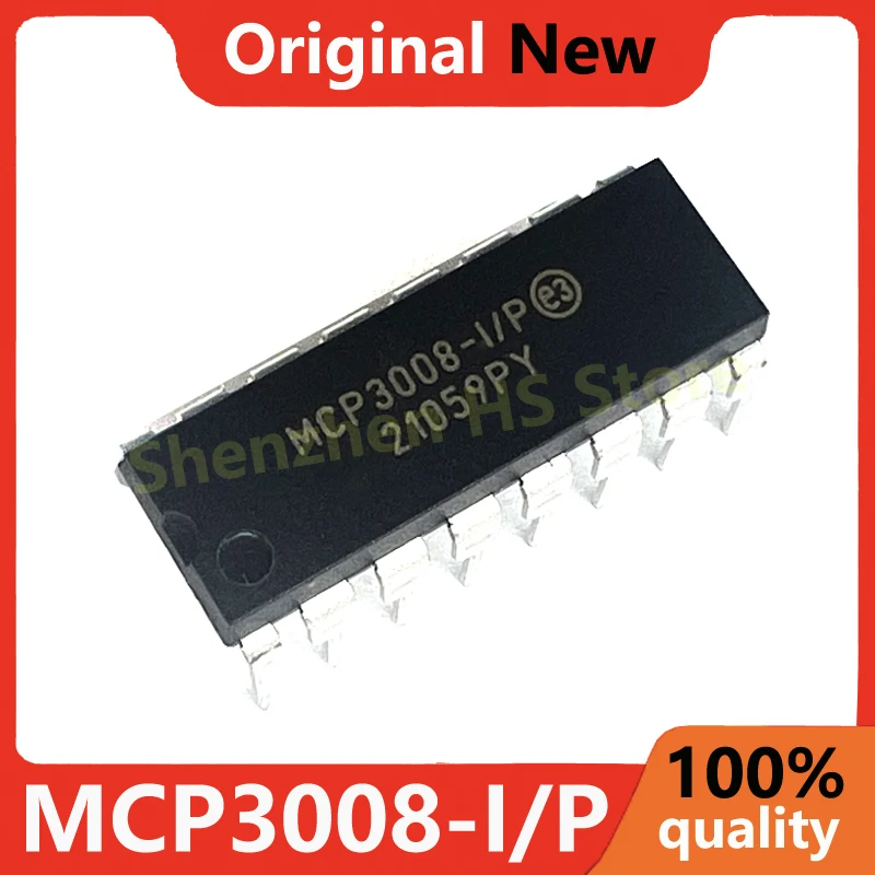(1piece)100% New MCP3008-I/P MCP3008 I/P DIP-16 Chipset