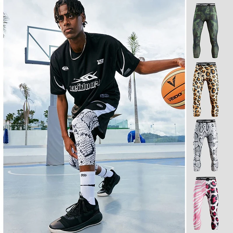 

Men Women Capri Running Tights Pant Jogging Basketball Football Soccer GYM Fitness Exercise Sport 3/4 Cropped Legging Shorts Q52