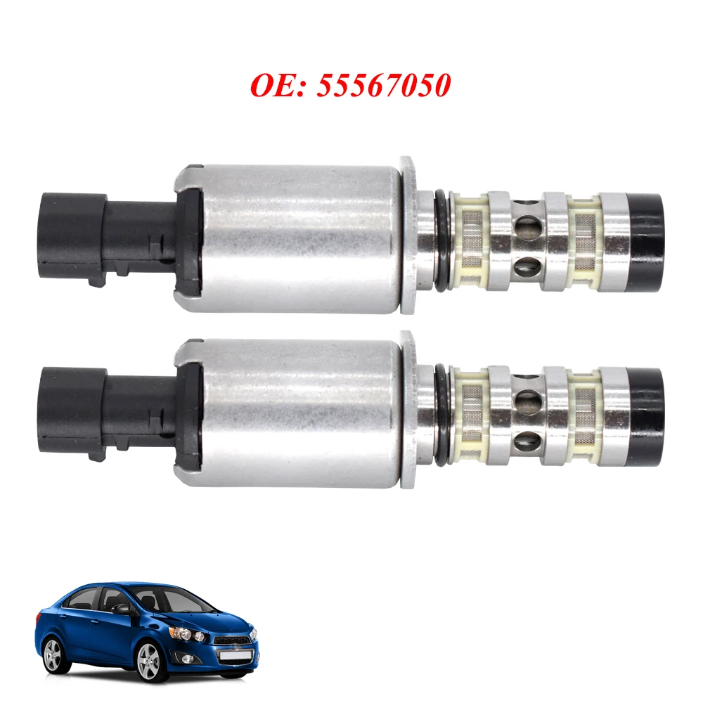 2Pcs Camshaft Cam Control Solenoid Valve For Chevy Saturn Astra Pontiac G3 Vauxhall Opel Mokka Astra H J 1.6L 1.8L 55567050