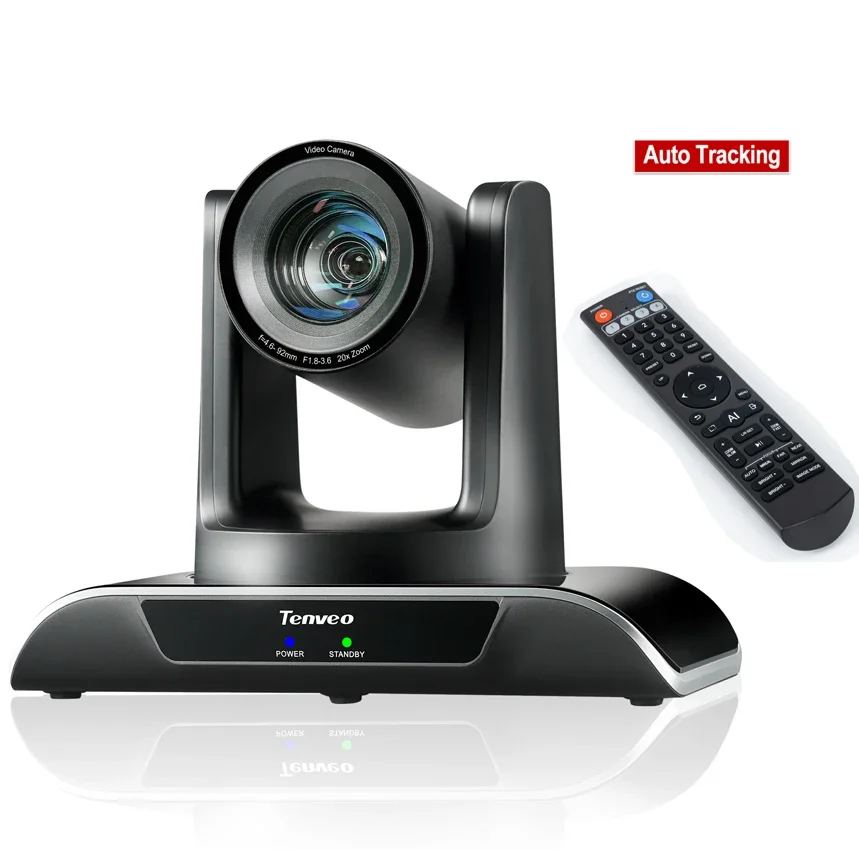

Tenveo 2024 Auto Tracking SDI HD MI USB 20x Zoom Conference PTZ IP Camera