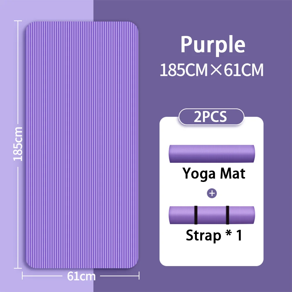 8-mm-Yogamatte, geeignet für Anfänger, verlängert und verdickt für das Training, rutschfeste Fitness-Yogamatte für den Heimgebrauch ﻿ – Detail 11