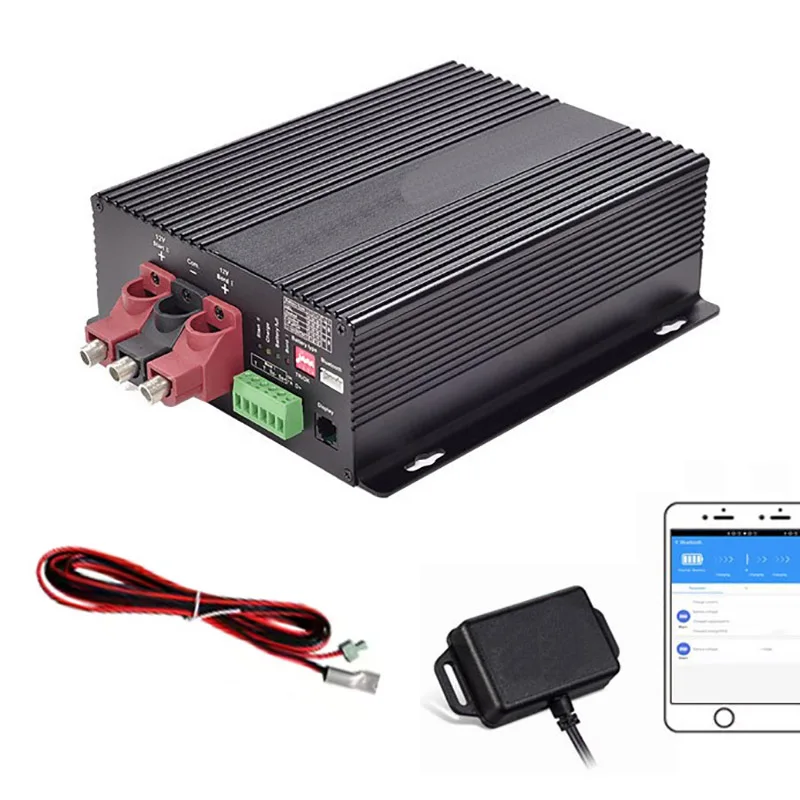 

Усилитель зарядного устройства для автофургонов, кемперов, кораблей, зарядное устройство постоянного тока в постоянный, поддержка автоматических умных зарядных устройств с Bluetooth