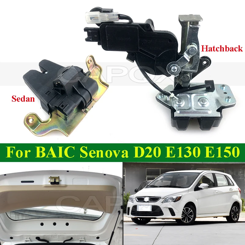 

CAPQX Car Rear Trunk Lock Block Switch For BAIC Senova E130 E150 D20 A115 Tailgate Door Lock Switch Latch Rear Tail Door Lock