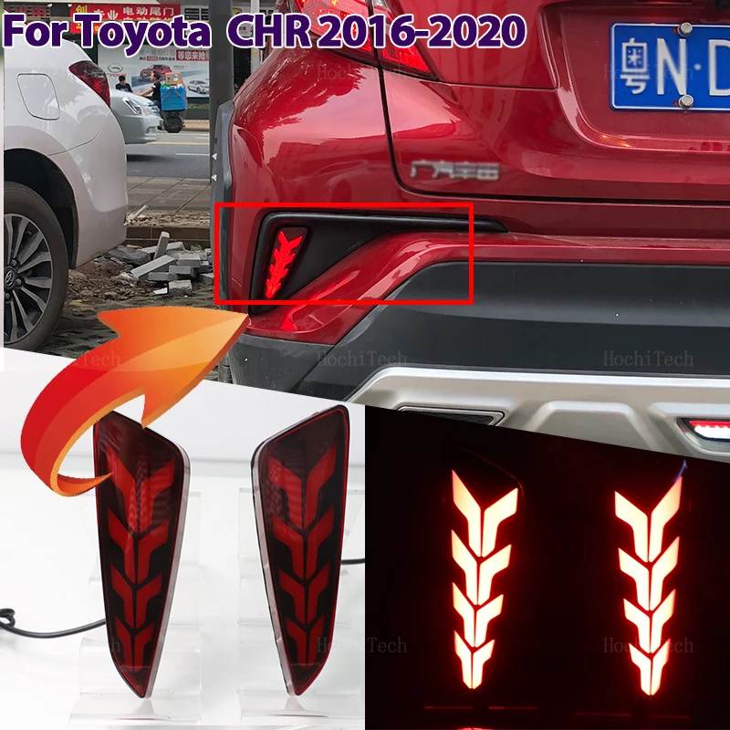 

Double Functions LED Reflector Lamp Rear Fog Lamp Bumper Brake Light For Toyota C-HR CHR 2016-2020