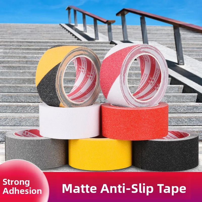 Anti-Slip Matte Finish Adhesive Tape Staircase Floor Warning Stickers Self-Adhesive Bathroom PVC Caution Tape Ladies T-Shirt