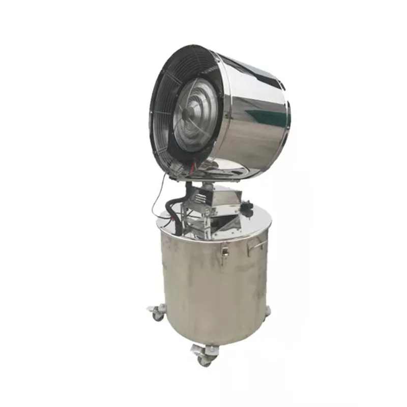 Stainless Steel Humidifier Outdoor Industrial Water Cooled Mist Fan with Water Tank