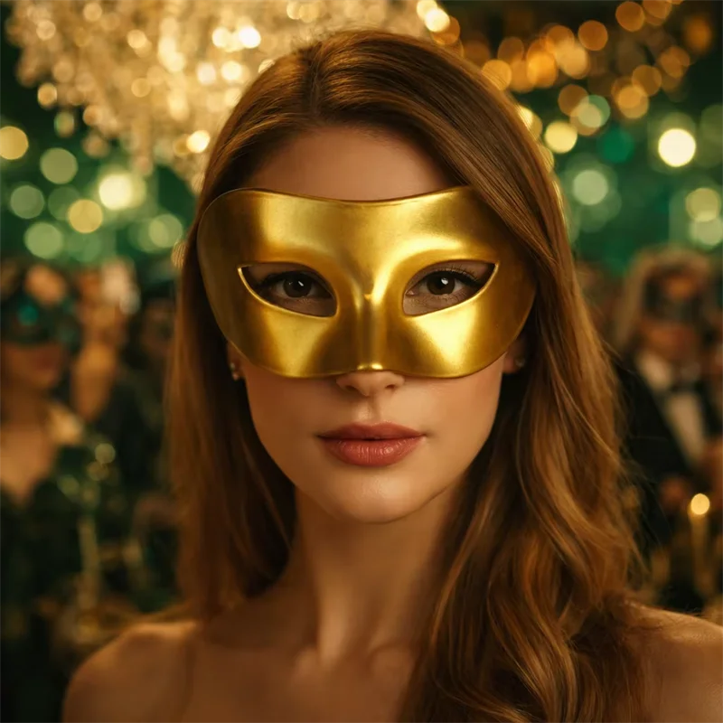 Männer Frauen Maskerade Augenmaske Venezianisches Paar Cosplay Kostüm Requisiten Halloween Karneval Prom Party Kopfschmuck Kunststoff Gesichtsmasken – Detail 10