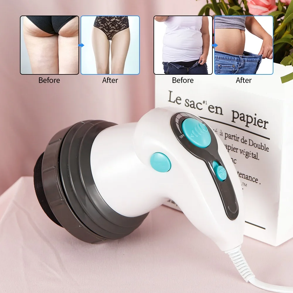 

Electric Body Slimming Massager Roller 4 in 1 Massage Head Relax Muscle Fat Burner Infrared LED Therapy Anti-Cellulite Machine